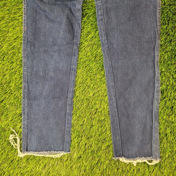 Vintage 80s Wrangler Jeans Womens 2 26x32 Medium-Wash Fraying USA - Picture 13 of 16